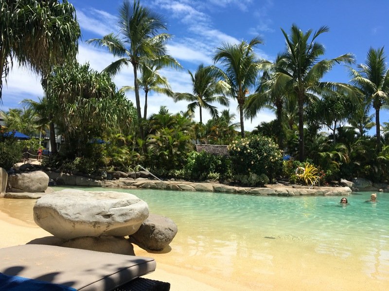 A peaceful tropical pool in Fiji